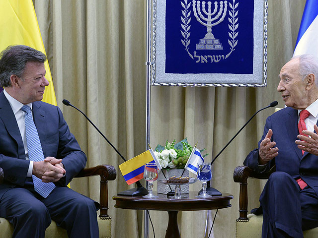 Шимон Перес провел переговоры с президентом Колумбии