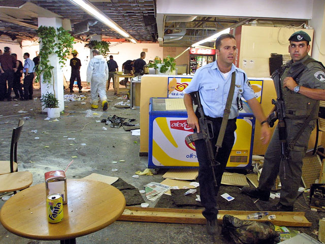 После теракта в кафе "Синатра". Еврейский университет Иерусалима, 31 июля 2002 года