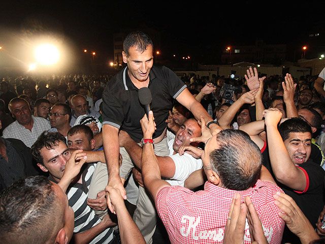 Встреча освобожденных убийц в Рамалле. 14.08.2013