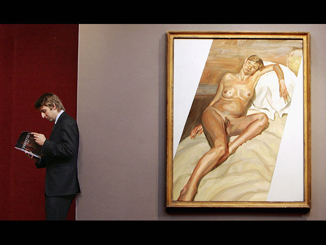 Выставка накануне аукциона Christie's 2004-го года: "Кейт Мосс" (автор: Люсьен Фрейд)