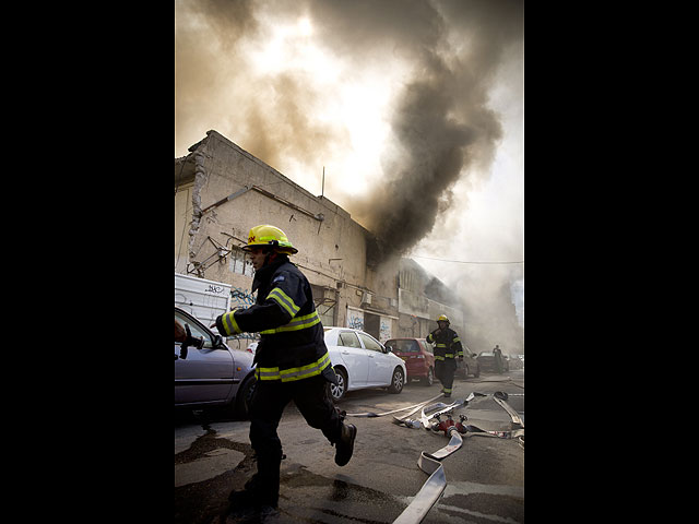 В историческом центре Тель-Авива вспыхнул крупный пожар