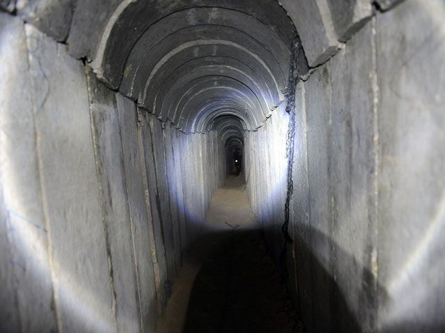 Туннель террористов, обнаруженный израильскими военными