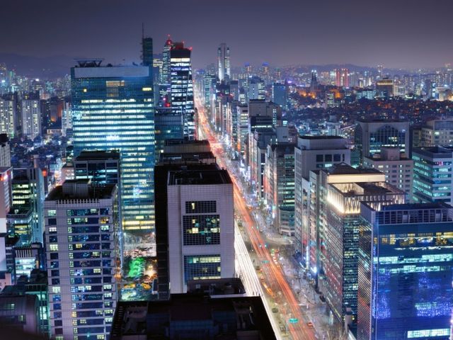Сеульский район Гангнам (иллюстрация)