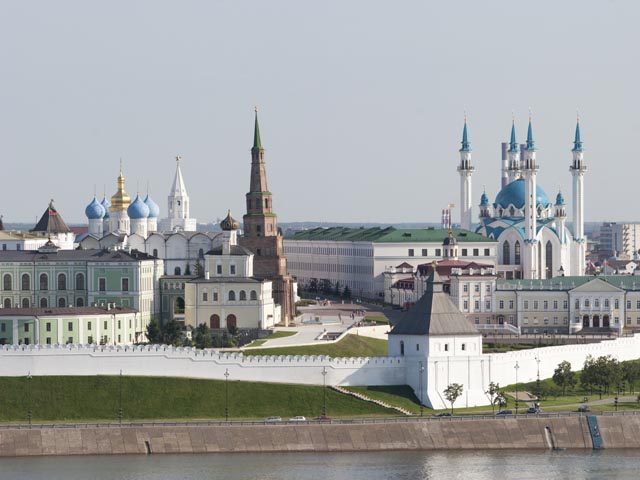 Вид на исторический центр Казани