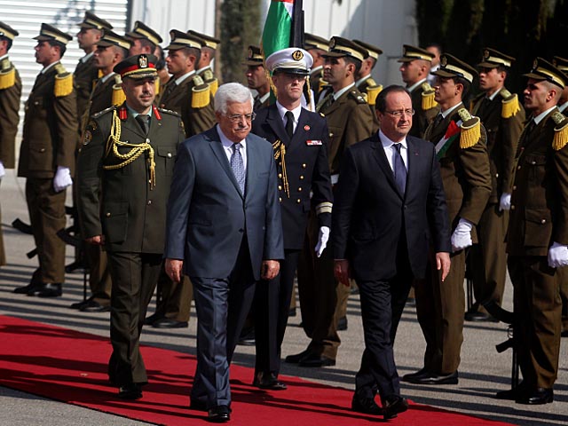 Встреча Франсуа Олланда и Махмуда Аббаса в Рамалле. 18 ноября 2013 года