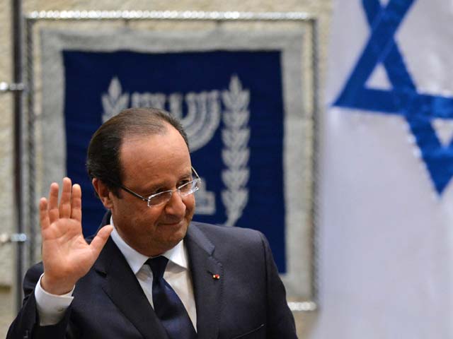 Франсуа Олланд в Кнессете. Иерусалим, 18 ноября 2013 года