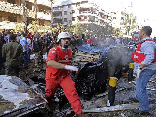 После теракта около посольства Ирана в Бейруте. 19 ноября 2013 года