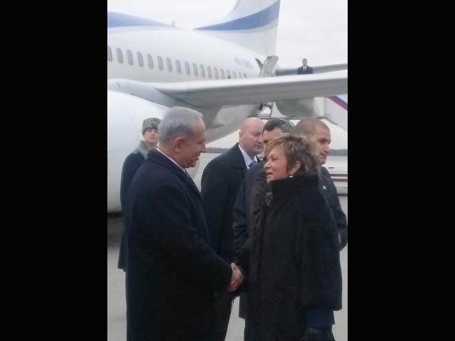 Биньямин Нетаниягу и посол Израиля в РФ Дорит Голендер. Москва, 20 ноября 2013 года