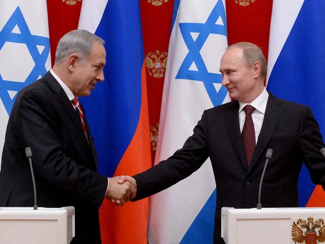 Биньямин Нетаниягу и Владимир Путин. Москва, Кремль, 20 ноября 2013 года