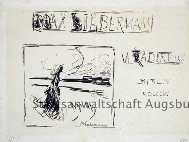 "Женщина на побережье". Одна из работ Макса Либермана, из числа конфискованных у Корнелиуса Герлитта