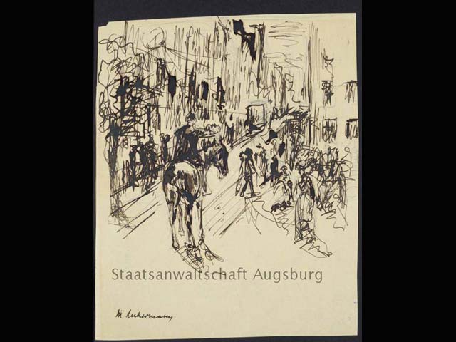 "Лошадь на запруженной улице". Одна из работ Макса Либермана, из числа конфискованных у Корнелиуса Герлитта