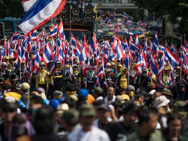 Антиправительственная демонстрация в Бангкоке, 29.11.2013