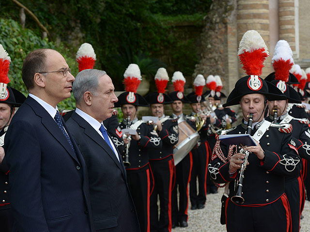 Встреча премьер-министра Биньямина Нетаниягу с премьер-министром Италии Энрикко Леттой 