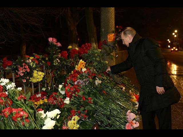 Владимир Путин в Волгограде. 1 января 2014 года