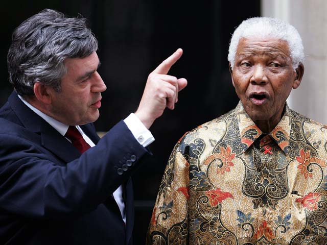 Гордон Браун и Нельсон Мандела. 2007-й год