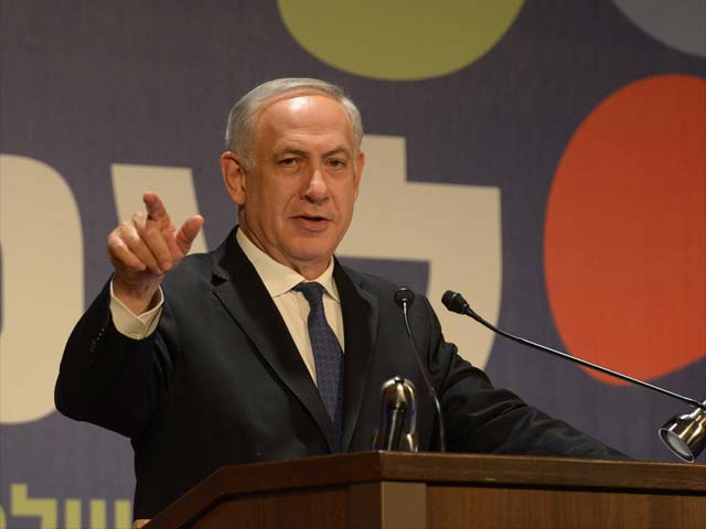 Биньямин Нетаниягу выступает перед журналистами. Иерусалим, 16 января 2014 года