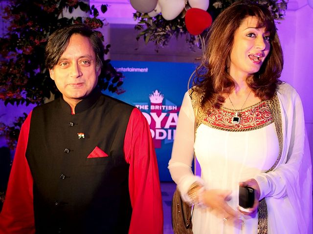 Шаши Тарур и Сунанда Пушкар (2011 год)