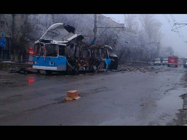 На месте теракта в Волгограде