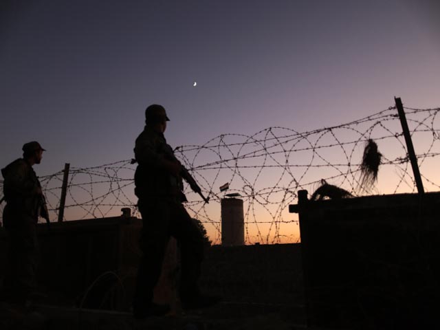 "Милиция" ХАМАС на границе сектора Газы (архив)
