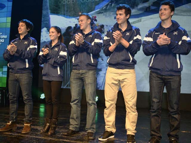 Члены сборной Израиля на Олимпиаде в Сочи
