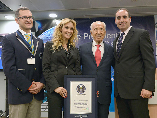 Президент Израиля Шимон Перес побил рекорд Гиннеса