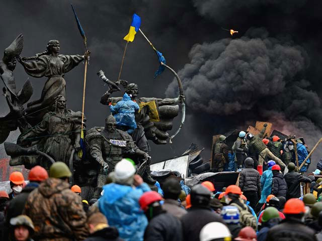 Майдан, Киев. 20 февраля 2014 года