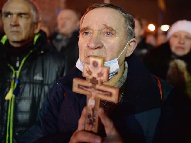 Киев. Вечер 20 февраля 2014 года