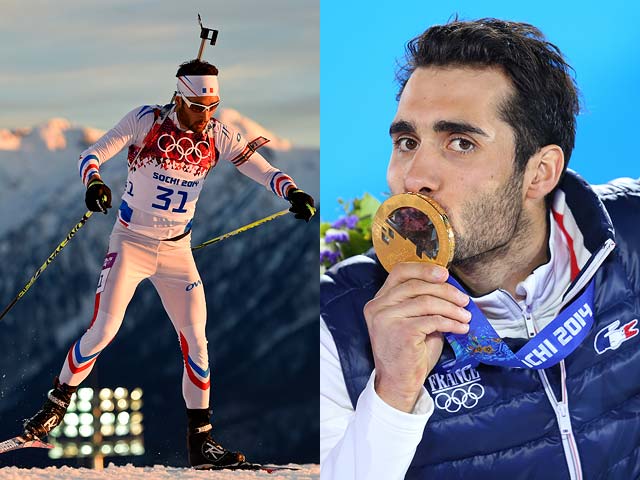 Мартин Фуркад (Франция) &#8211; биатлон, две золотые медали, одно серебро 