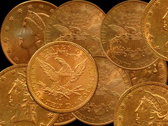 Американские золотые монеты XIX века