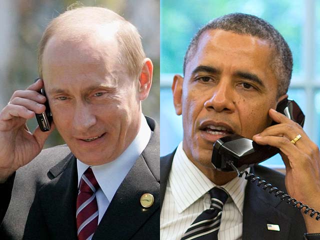 Владимир Путин и Барак Обама