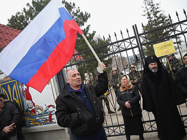 Село Перевальное, Крым. 2 марта 2014 года