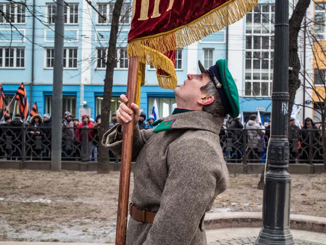 Москва. 2 марта. Акция в поддержку решения о вводе российских военных в Крым