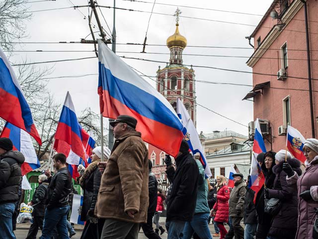 Москва. 2 марта. Акция в поддержку решения о вводе российских военных в Крым