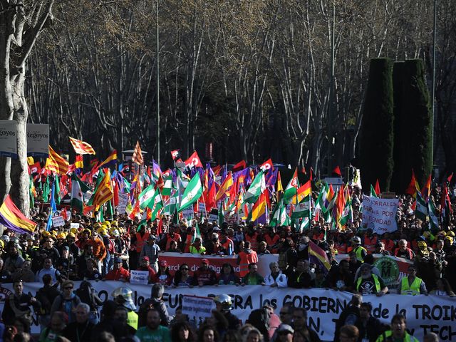 Демонстрация в Мадриде. 22.03.2014