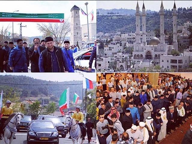 Кадыров открыл мечеть в Абу-Гоше, помолился в "Аль-Аксе" и пригласил Барката в Чечню