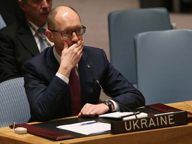 Премьер-министр Украины Арсений Яценюк в ООН