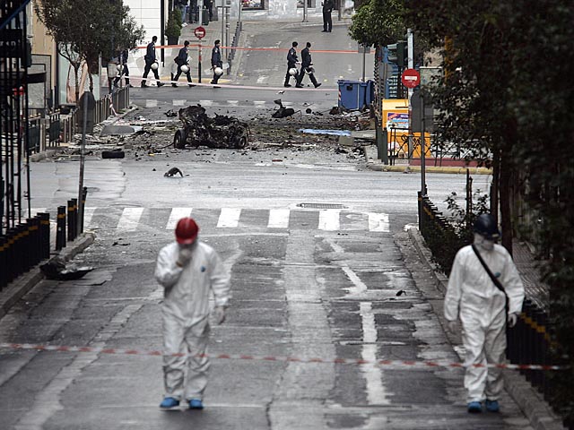 Взрыв в Афинах. 1 апреля 2014 года