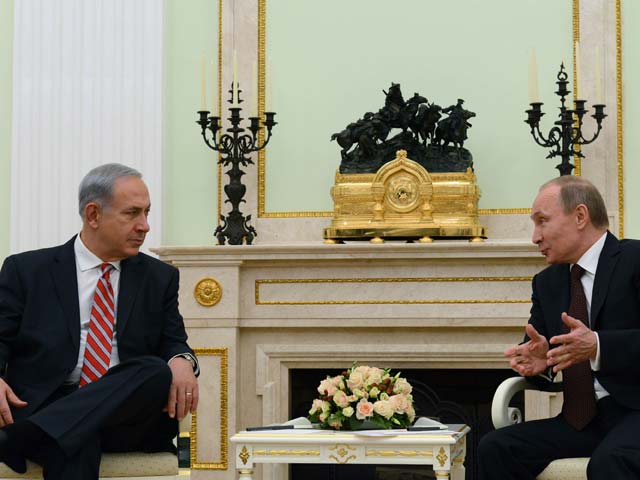 Биньямин Нетаниягу и Владимир Путин. Москва, ноябрь 2013 года
