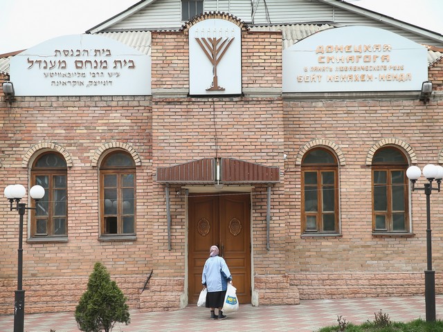 Донецкая синагога, 19 апреля 2014 года