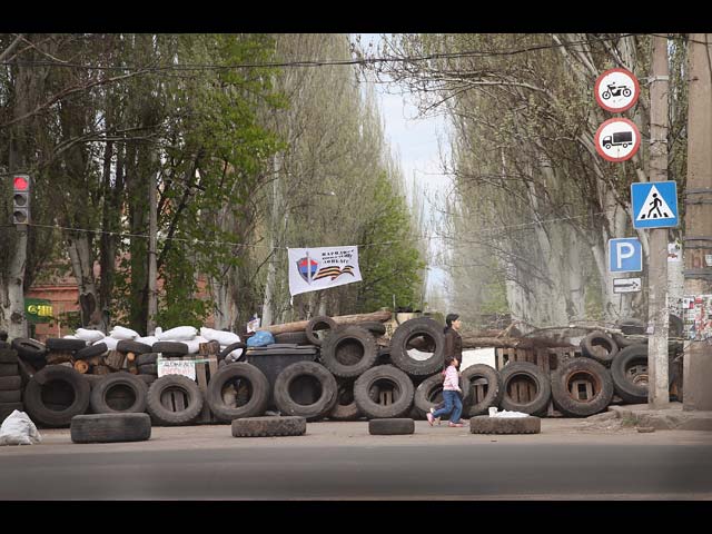 Славянск. 21 апреля 2014 года