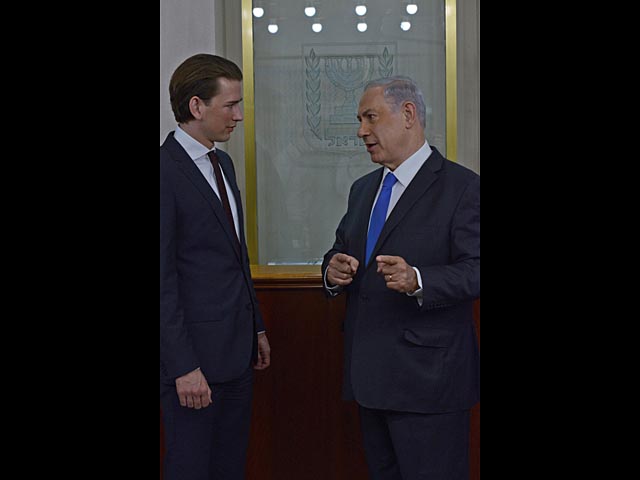 Биби Нетаньягу на встрече с Себастьяном Курцем. 23 апреля 2014 года