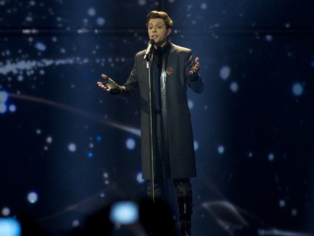 Певец Арам MP3 из Армении на сцене "Евровидения 2014". Копенгаген, 10 мая 2014 г.