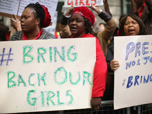 Выходцы из Нигерии в Лондоне требуют активных действий по освобождению заложниц. 9 мая 2014 года