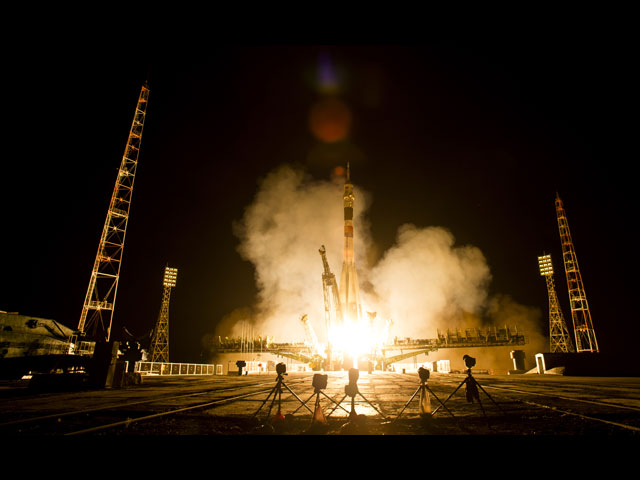 Старт корабля "Союз ТМА-13М" с космодрома "Байконур" 28 мая 2014  года