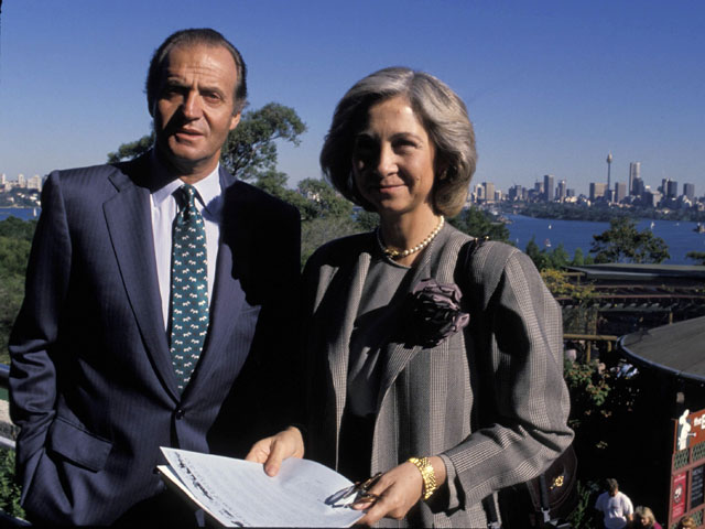 Хуан Карлос и София в 1988 году