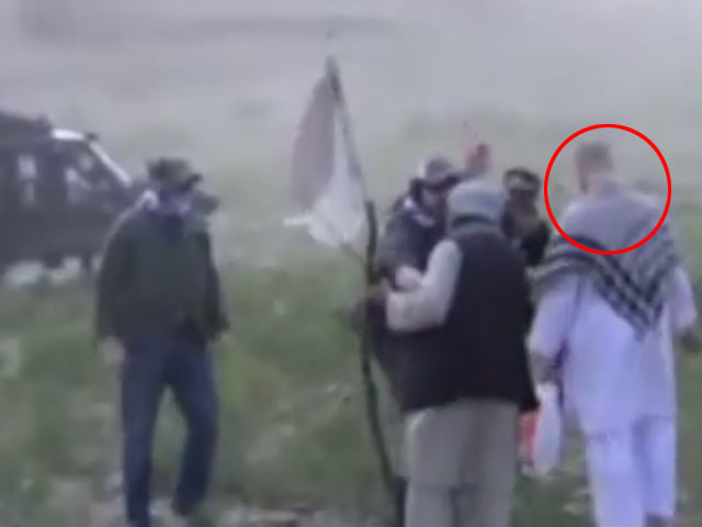Кадр видеозаписи, сделанной движением "Талибан"