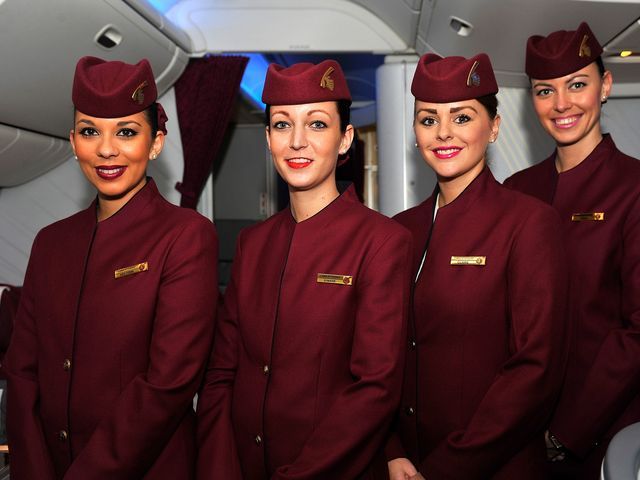 Стюардессы Qatar Airways