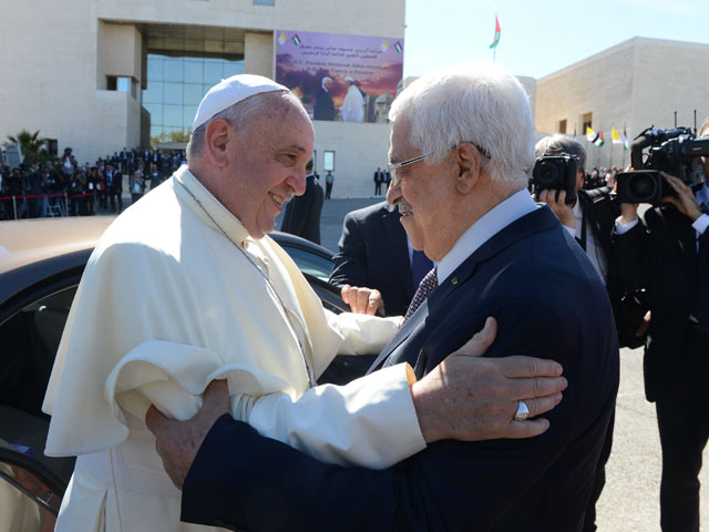 Папа Римский Франциск и Махмуд Аббас. Вифлеем, 25 мая 2014 года