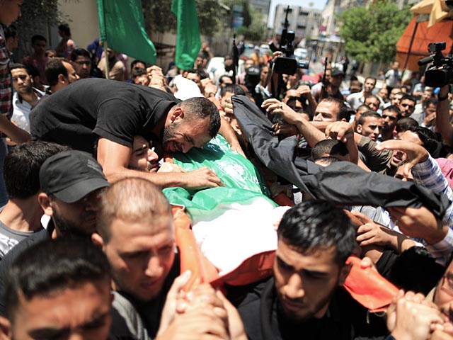 Похоронная церемония. Газа, 12 июня 2014 года