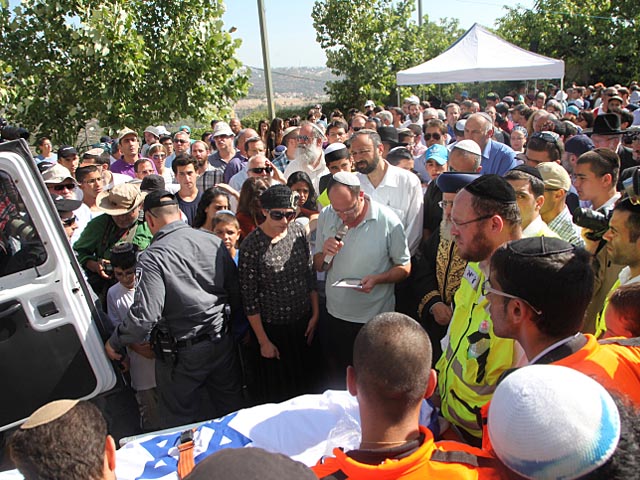 Похоронная процессия Гилада Шаара в Тельмоне. 1 июля 2014 года
